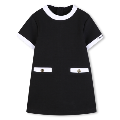KURZ&Auml;RMELIGES KLEID KARL LAGERFELD KIDS M&Auml;DCHEN