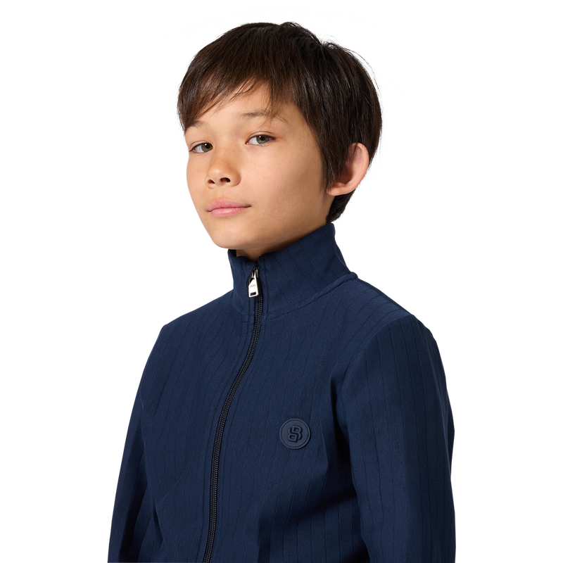 GESTREIFTE STRICKJACKE BOSS 
                        JUNGE