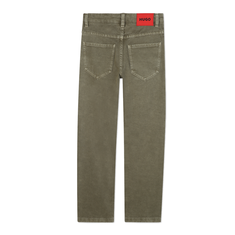 Hose aus ausgeblichenem Twill HUGO 
                        JUNGE
