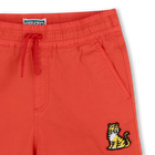Baumwoll-Bermudas mit Badge KENZO KIDS 
                    JUNGE
