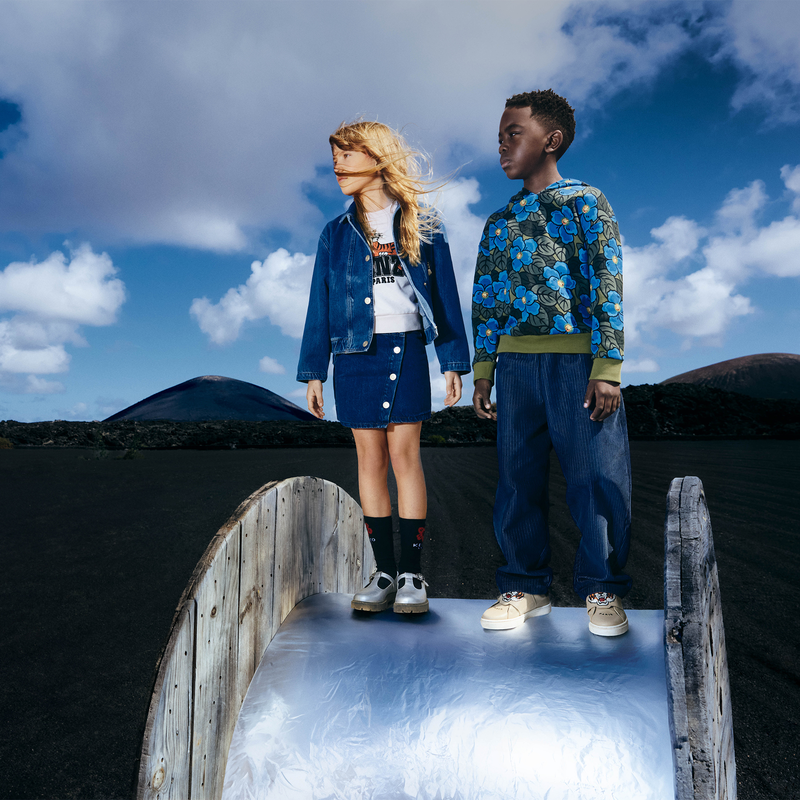 Sneaker aus Rindsleder KENZO KIDS 
                    UNISEX