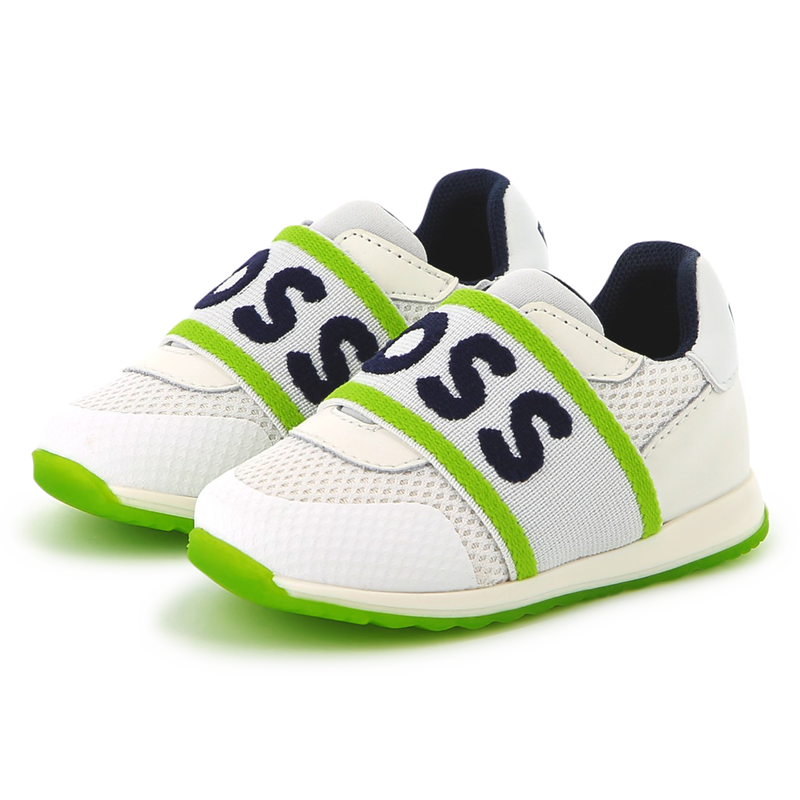 Ledersneaker mit Mesh BOSS 
                        JUNGE