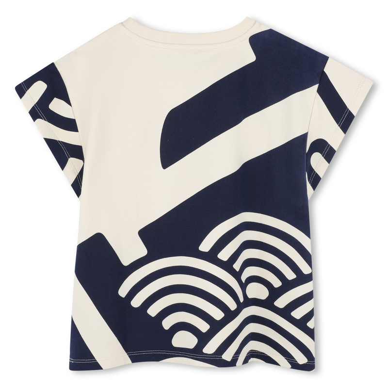Bedrucktes Molton-T-Shirt KENZO KIDS 
                        M&Auml;DCHEN