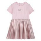 Festkleid aus Materialmix, M&Auml;USESPECK, hi-res