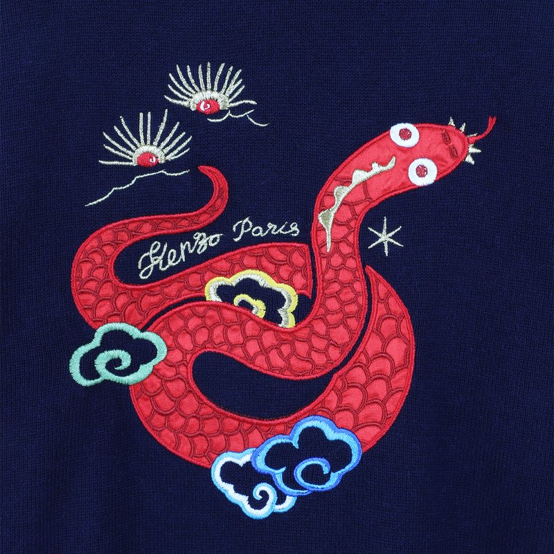 Strickpullover mit Stickereien KENZO KIDS 
                        M&Auml;DCHEN