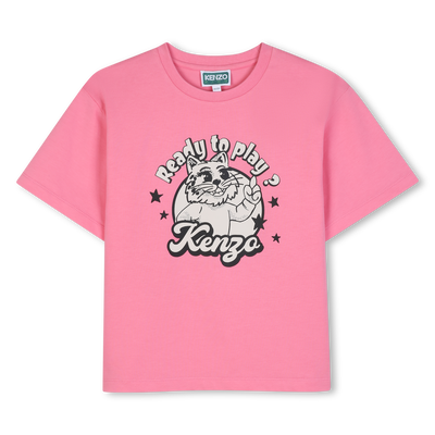 T-Shirt mit kurzen &Auml;rmeln KENZO KIDS M&Auml;DCHEN