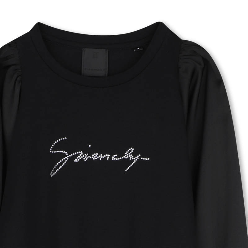 Kleid mit Satin&auml;rmeln GIVENCHY 
                        M&Auml;DCHEN