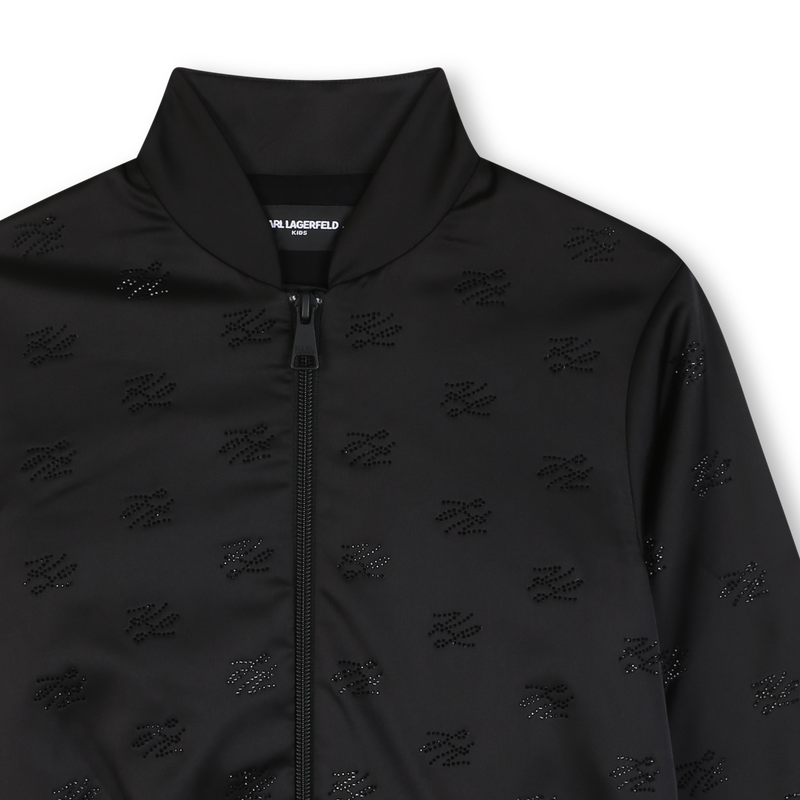Satin-Cardigan KARL LAGERFELD KIDS 
                        M&Auml;DCHEN