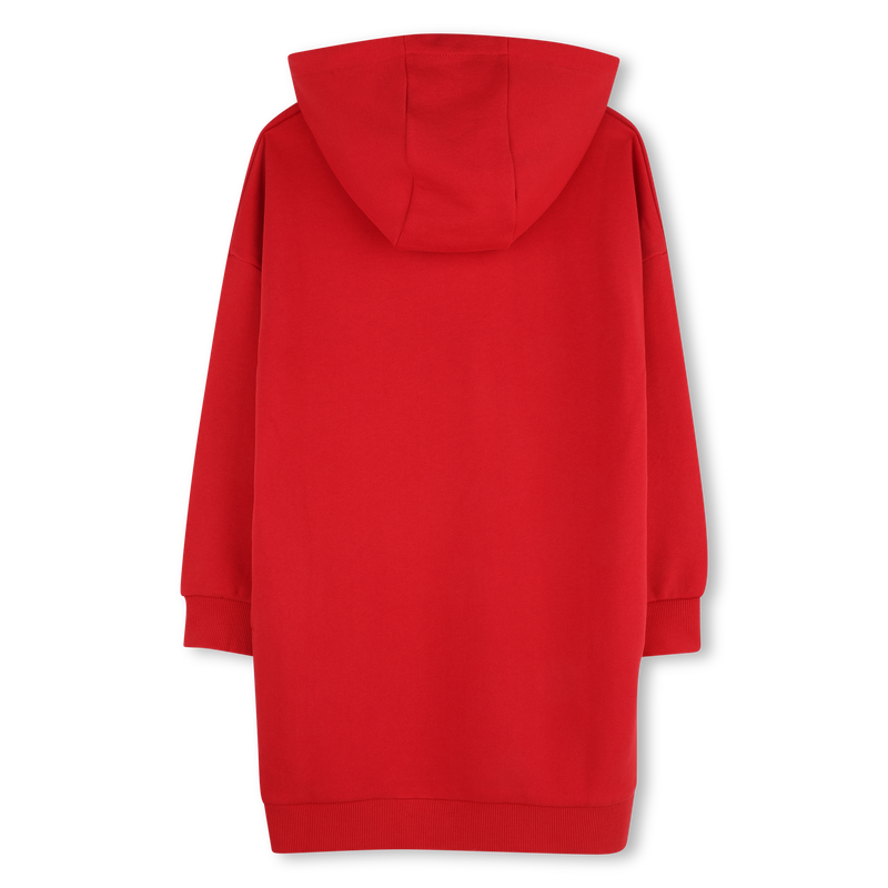 Kleid aus nicht geb&uuml;rstetem Fleece KENZO KIDS 
                        M&Auml;DCHEN