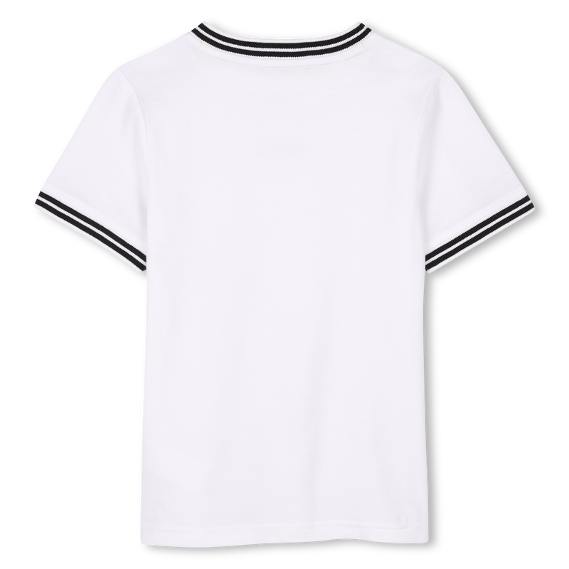 T-Shirt mit farbigen Streifen DKNY 
                        UNISEX