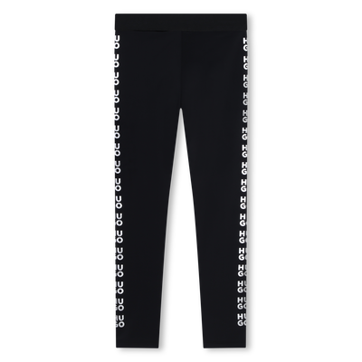 Leggings mit gl&auml;nzenden Logos HUGO M&Auml;DCHEN