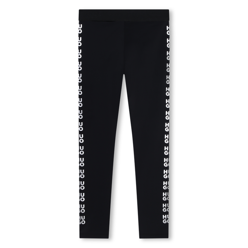 Leggings mit gl&auml;nzenden Logos HUGO 
                        M&Auml;DCHEN