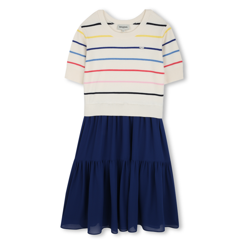 2-in-1 Kleid mit Logo SONIA RYKIEL 
                        M&Auml;DCHEN