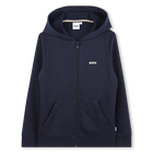 Sweatjacke mit Rei&szlig;verschluss, MARINE, hi-res