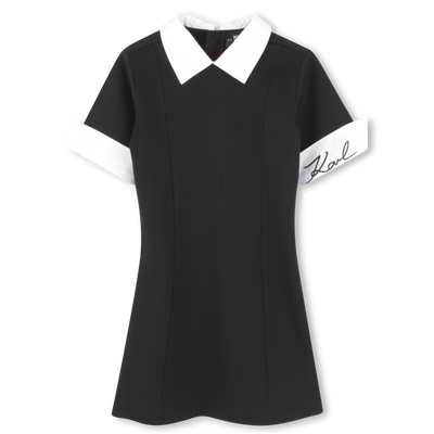 Kurz&auml;rmeliges Kleid KARL LAGERFELD KIDS M&Auml;DCHEN