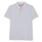 Kurz&auml;rmliges Piqu&eacute;-Poloshirt, WEISS, hi-res