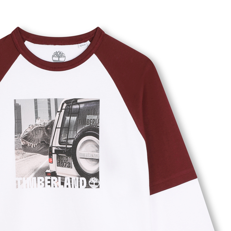 Zweifarbiges T-Shirt mit Druck TIMBERLAND 
                        JUNGE