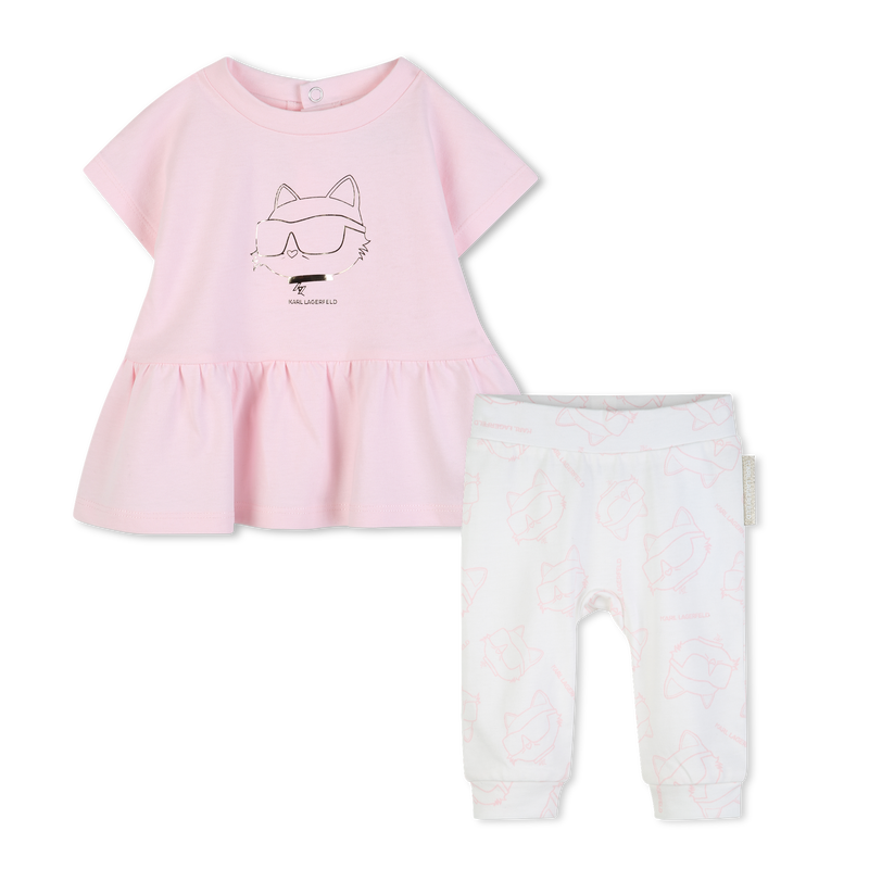 KLEID UND LEGGINGS SET KARL LAGERFELD KIDS 
                        M&Auml;DCHEN