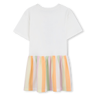 Kleid mit gl&auml;nzendem print KENZO KIDS 
                    M&Auml;DCHEN