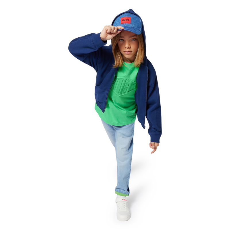 Schn&uuml;rsneaker mit Klett HUGO 
                    JUNGE