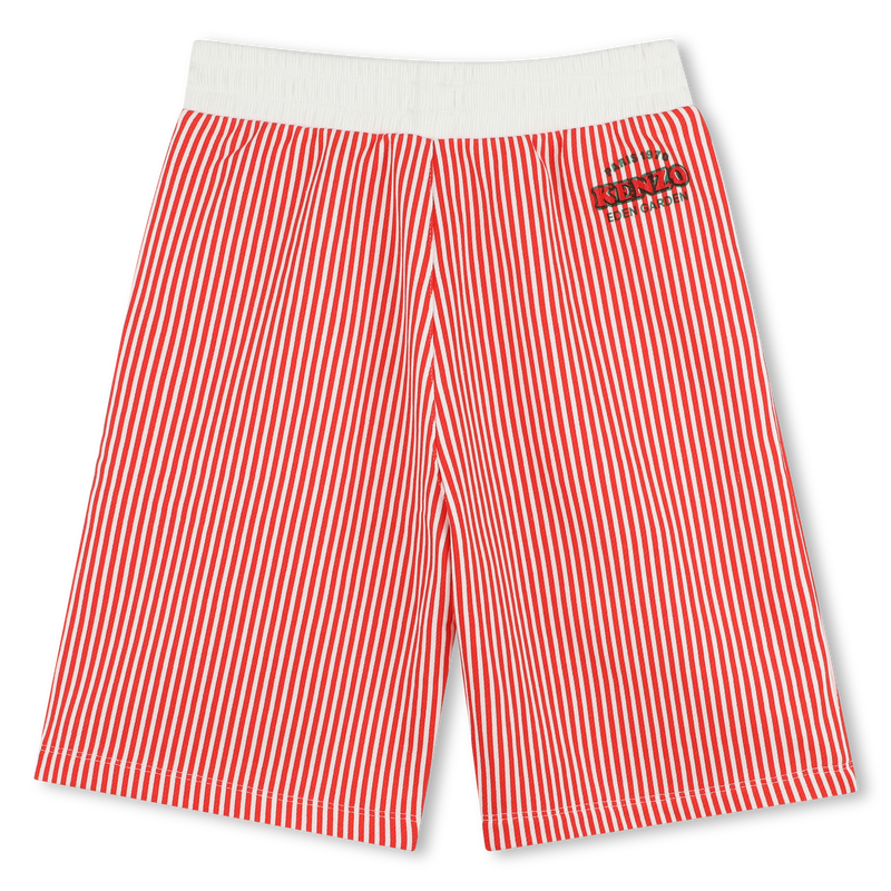 Gestreifte Baumwoll-Bermudas KENZO KIDS 
                        JUNGE