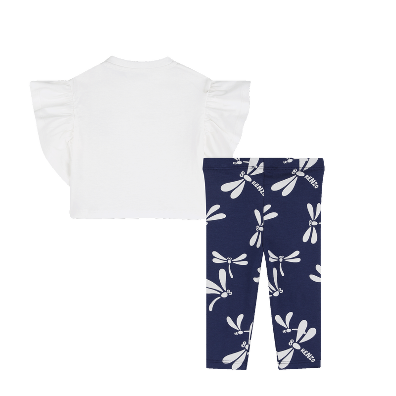 SET AUS T-SHIRT UND LEGGINGS KENZO KIDS 
                        M&Auml;DCHEN