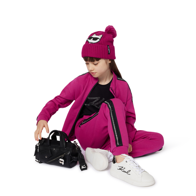 Set aus M&uuml;tze + Halsw&auml;rmer KARL LAGERFELD KIDS 
                        M&Auml;DCHEN