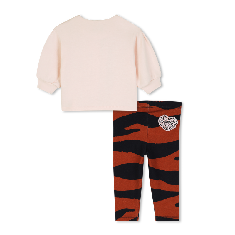 T-shirt und Leggings Set KENZO KIDS 
                        M&Auml;DCHEN