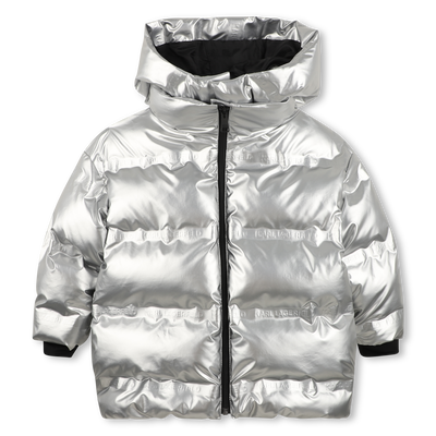 Steppjacke mit Kapuze KARL LAGERFELD KIDS M&Auml;DCHEN