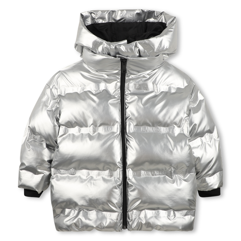 Steppjacke mit Kapuze KARL LAGERFELD KIDS 
                        M&Auml;DCHEN