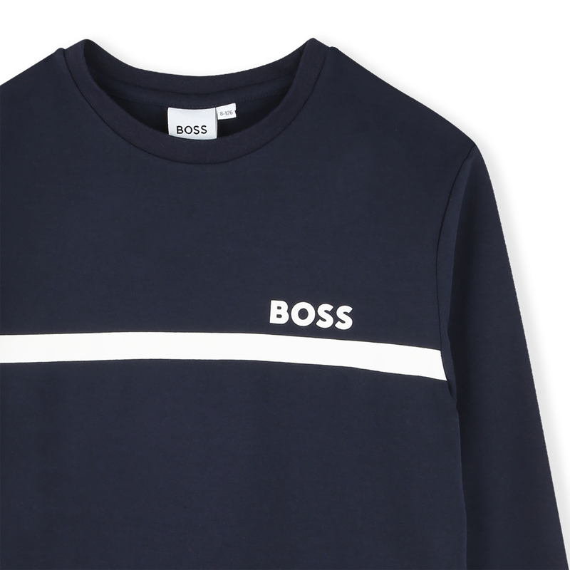 Lang&auml;rmeliges t-shirt BOSS 
                        JUNGE