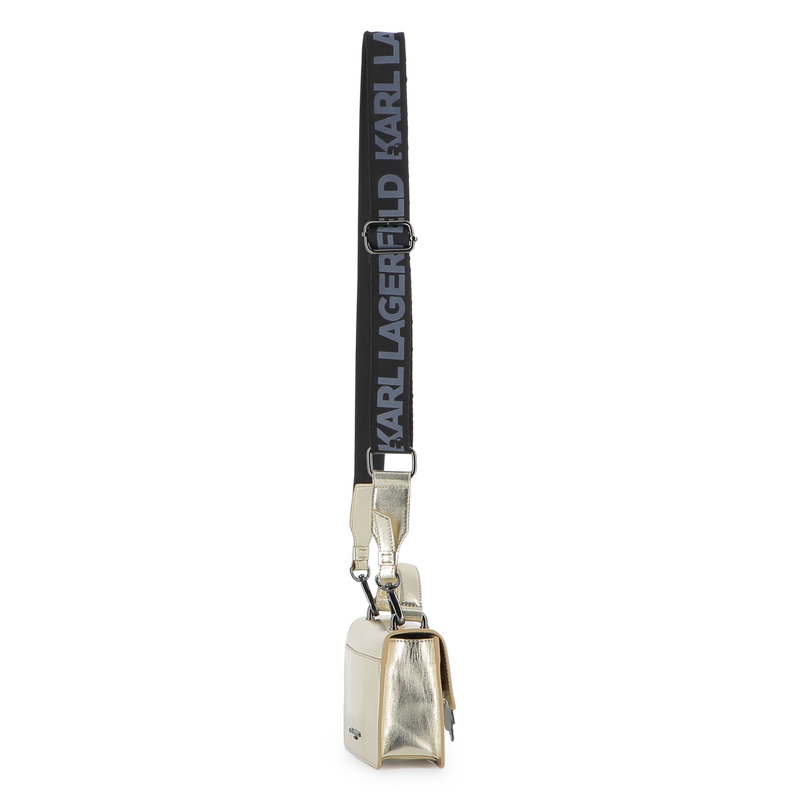 Handtasche aus feinnarbigem, beschichtetem Textil KARL LAGERFELD KIDS 
                        MÄDCHEN