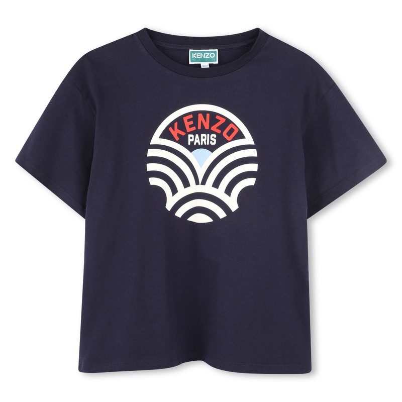 Kurz&auml;rmliges Baumwoll-Shirt KENZO KIDS 
                        JUNGE