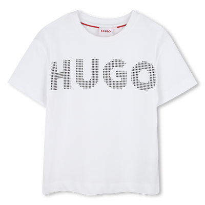 T-Shirt mit Nieten-Logo HUGO M&Auml;DCHEN