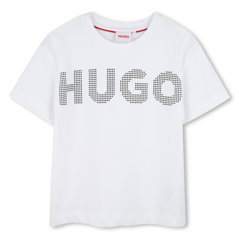 T-Shirt mit Nieten-Logo HUGO 
                        M&Auml;DCHEN