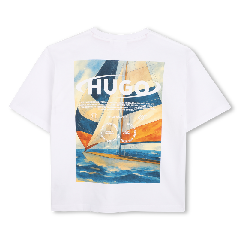 T-Shirt mit kurzen &Auml;rmeln HUGO 
                        JUNGE
