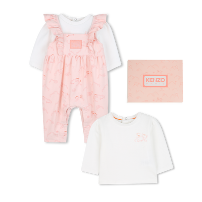 Set aus T-Shirt + Overall KENZO KIDS MÄDCHEN