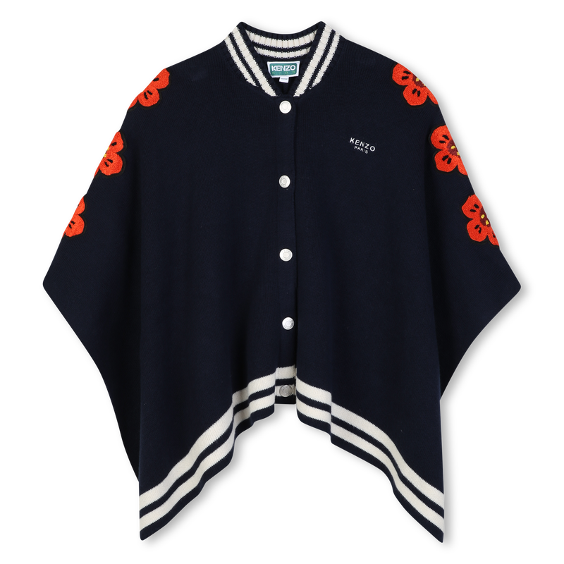 Strickcape KENZO KIDS 
                        M&Auml;DCHEN