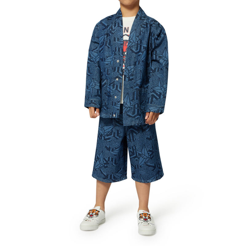 Bedruckte Jeansjacke KENZO KIDS 
                        UNISEX