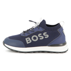 Sneaker mit elastischen Schn&uuml;rsenkeln BOSS 
                    JUNGE