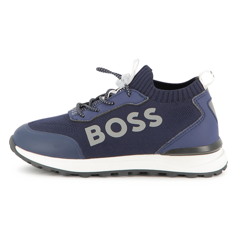 Sneaker mit elastischen Schn&uuml;rsenkeln BOSS 
                        JUNGE