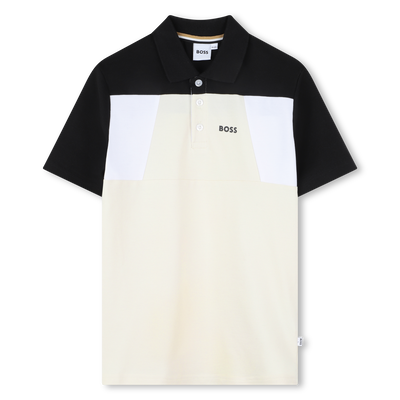 Poloshirt mit Farbblockmuster BOSS JUNGE