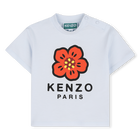 T-shirt mit druckknopf an der schulter, HIMMELBLAU, hi-res