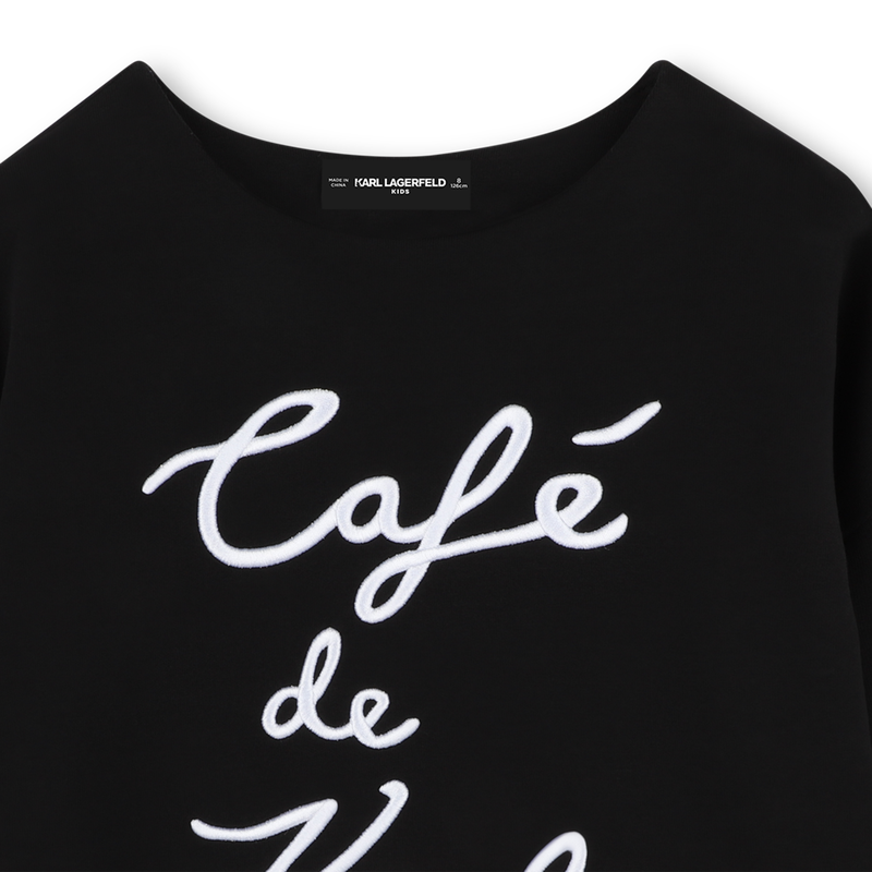 Sweatshirt mit Stickerei KARL LAGERFELD KIDS 
                        M&Auml;DCHEN