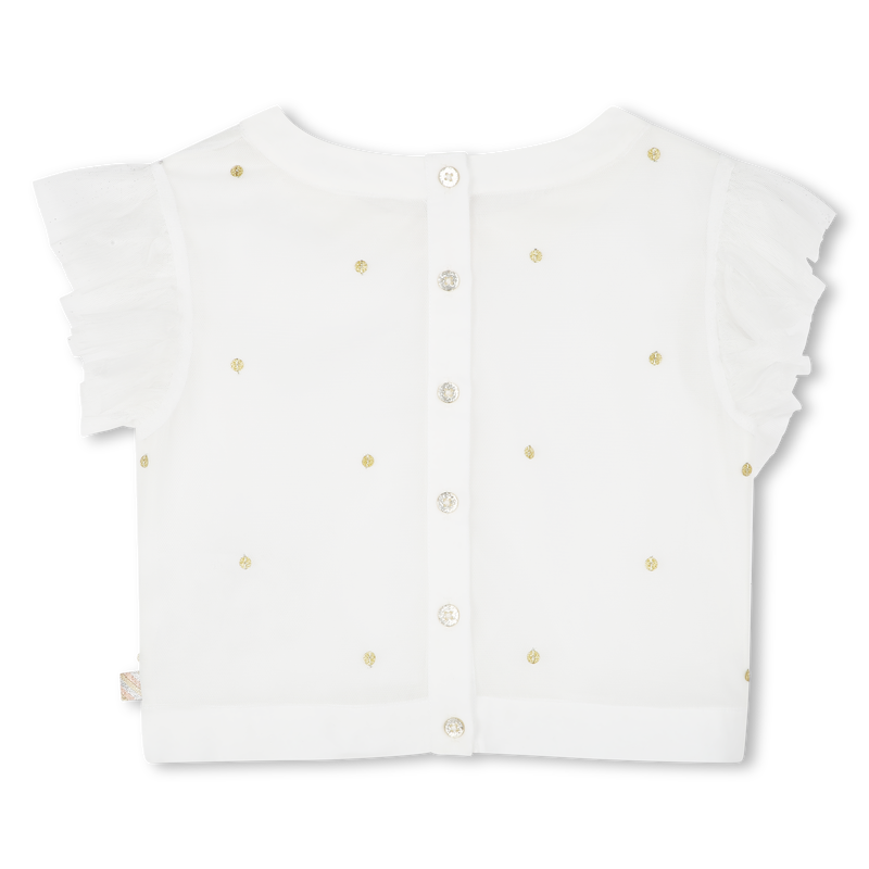 Bluse mit T&uuml;ll und Pailletten BILLIEBLUSH 
                        M&Auml;DCHEN