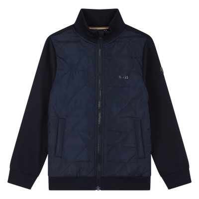 Cardigan aus 2 Materialien BOSS JUNGE