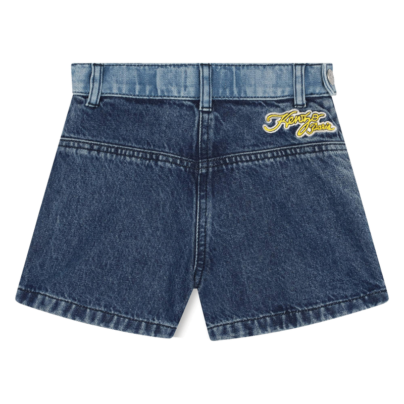 Bestickte Jeansshorts KENZO KIDS 
                        M&Auml;DCHEN