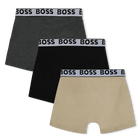 Set mit 3 Baumwoll-Boxershorts BOSS 
                    JUNGE