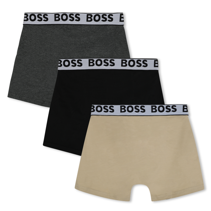 Set mit 3 Baumwoll-Boxershorts BOSS 
                        JUNGE