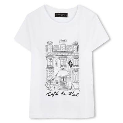 T-Shirt mit Druck KARL LAGERFELD KIDS MÄDCHEN